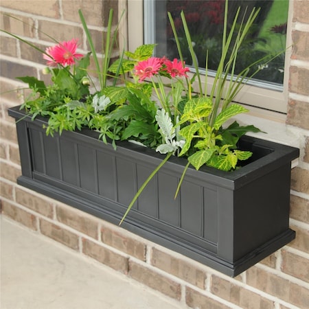 Lawnitator Cape Cod Window Box 3FT Black LA2621822